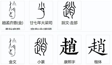 趙字|赵（汉语汉字）